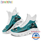 NHL San Jose Sharks Personalized Name Hockey Team Design High Top Max Soul Shoes