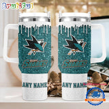 NHL San Jose Sharks Personalized Stanley Diamond Tumbler 40oz
