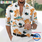 NHL San Jose Sharks Special Hockey Long Sleeve Hawaiian Design Button Shirt
