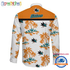 NHL San Jose Sharks Special Hockey Long Sleeve Hawaiian Design Button Shirt