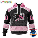 NHL San Jose Sharks Special Pink Fight Breast Cancer Art Hoodie, T Shirt, Sweatshirt