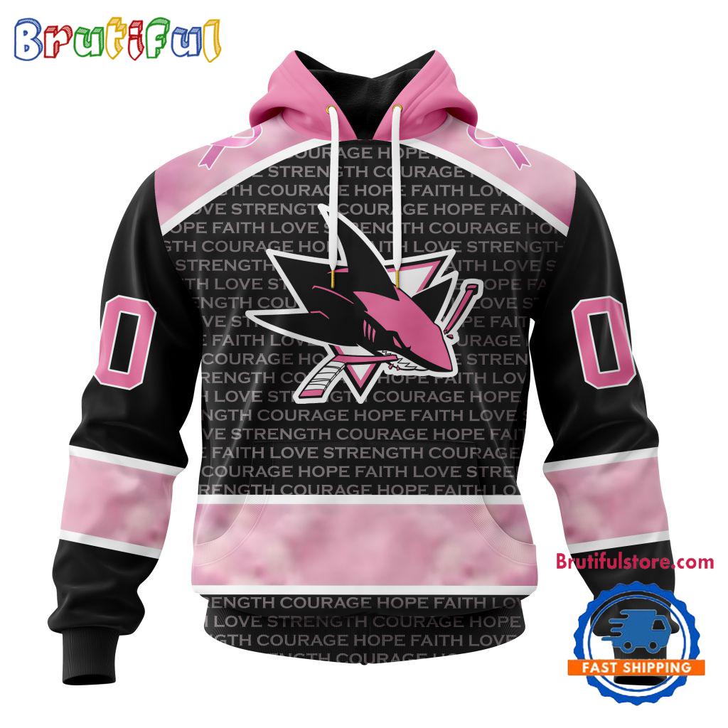 NHL San Jose Sharks Special Pink Fight Breast Cancer Art Hoodie, T Shirt, Sweatshirt