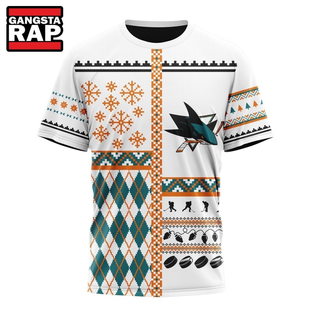NHL San Jose Sharks Specialized Christmas Is Coming New Design Hoodie, T Shirt