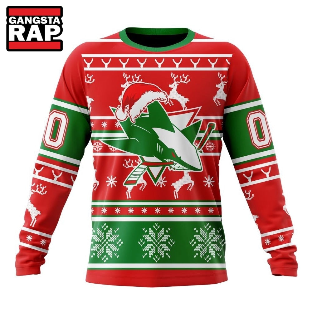 NHL San Jose Sharks Specialized Unisex Christmas Is Coming Hoodie, T Shirt