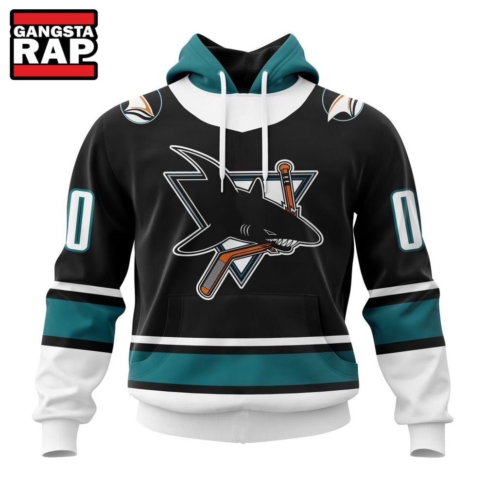 NHL San Jose Sharks Specialized Unisex Kits With Retro Concepts Hoodie, T Shirt