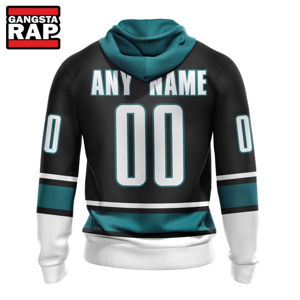 NHL San Jose Sharks Specialized Unisex Kits With Retro Concepts Hoodie, T Shirt