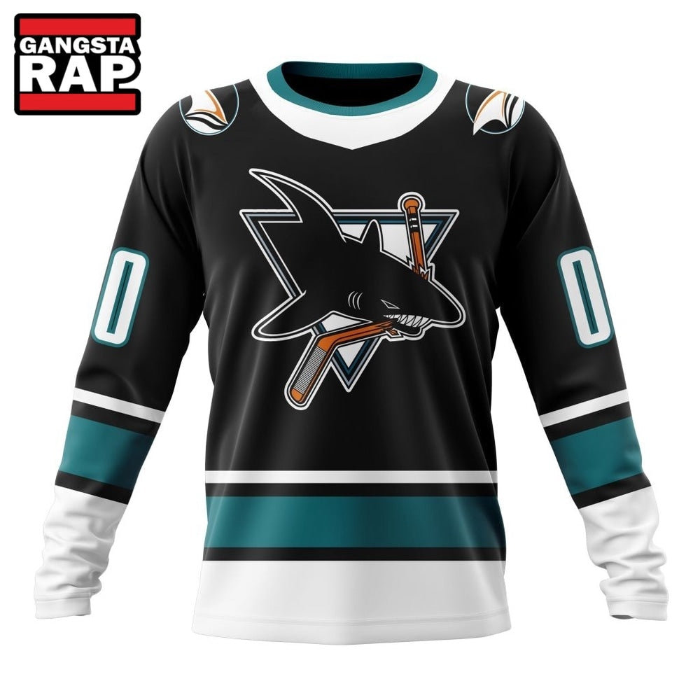 NHL San Jose Sharks Specialized Unisex Kits With Retro Concepts Hoodie, T Shirt