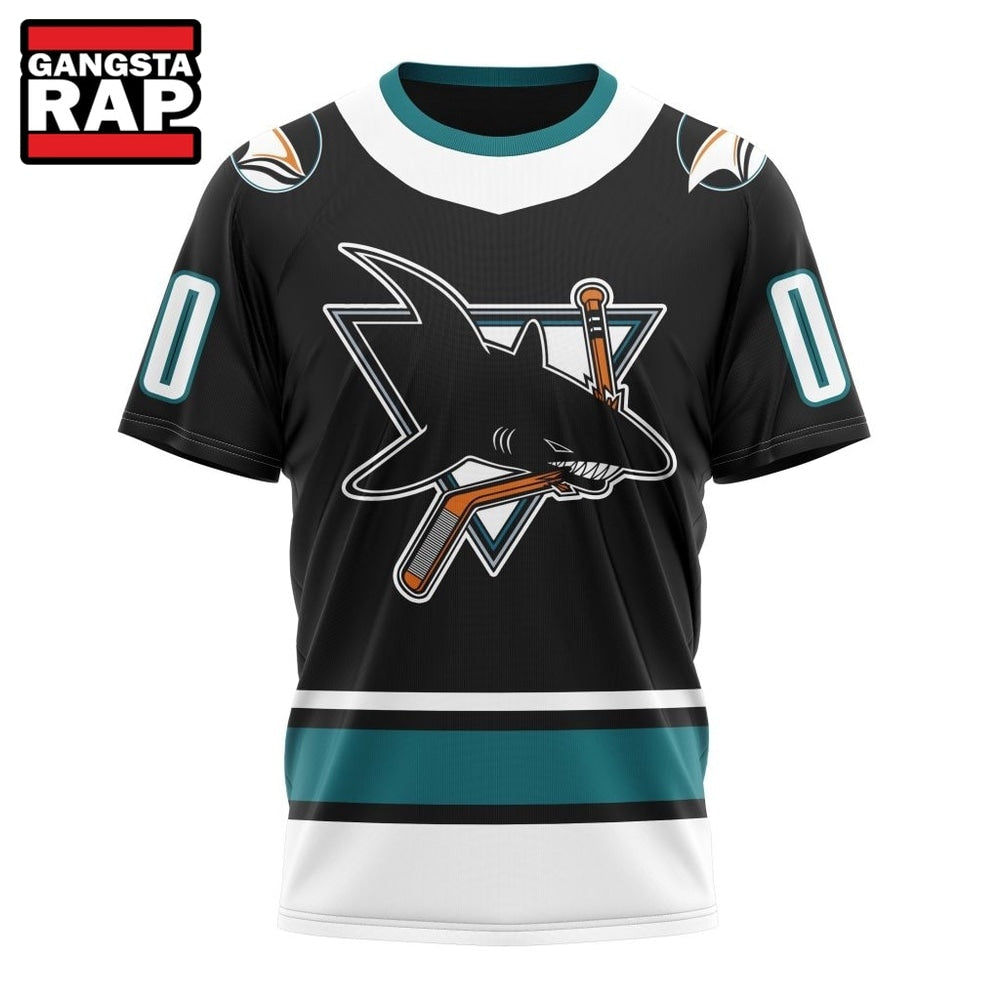 NHL San Jose Sharks Specialized Unisex Kits With Retro Concepts Hoodie, T Shirt