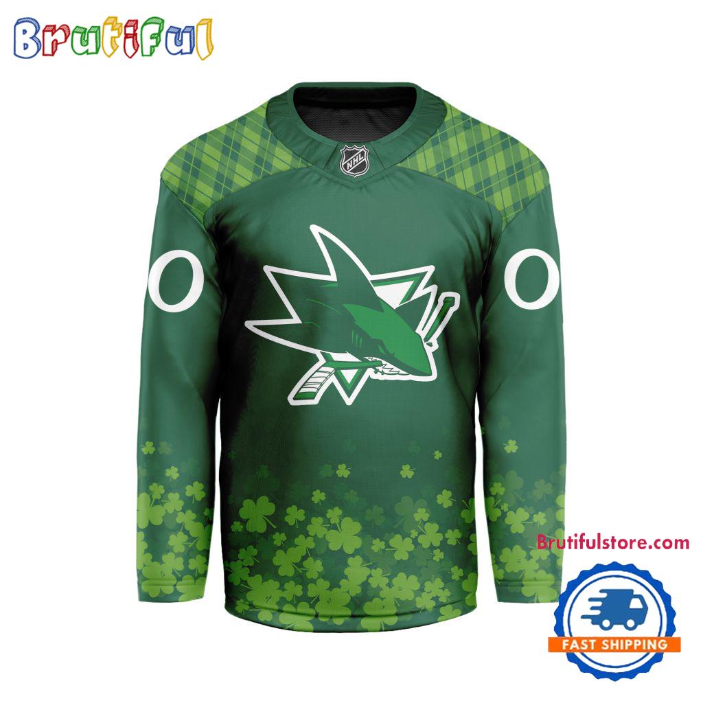 NHL San Jose Sharks St.Patrick’s Day New Design Hockey Jersey