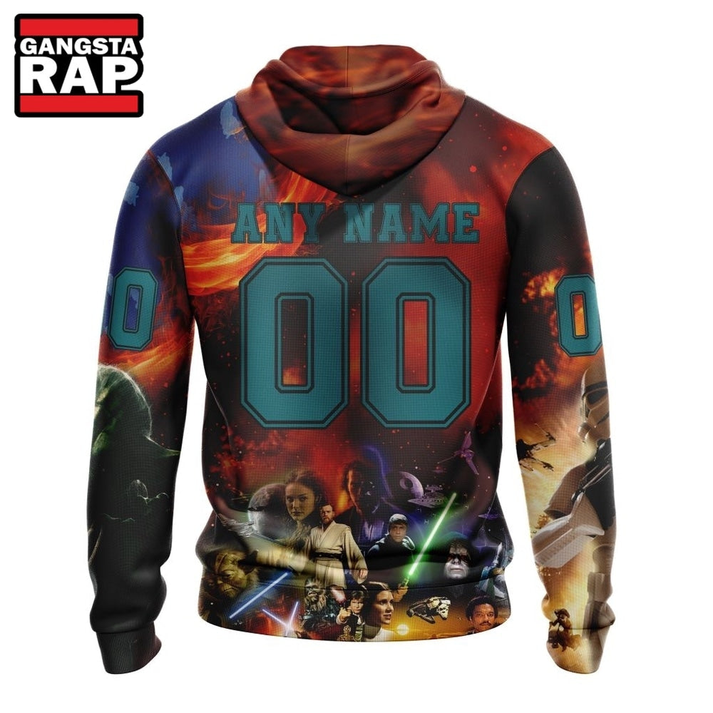 NHL San Jose Sharks x Star War Specialized Design Hoodie, T Shirt