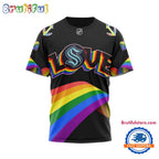 NHL Seattle Kraken Lover LGBT Pride Month Personalized T Shirt, Hoodie, Sweatshirt