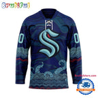 NHL Seattle Kraken Personalized Native American Hockey Jersey