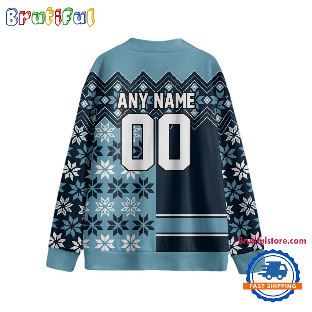 NHL Seattle Kraken Spcial Ugly Christmas Hockey Design Cardigan, Hockey Fans Cardigan Shirt