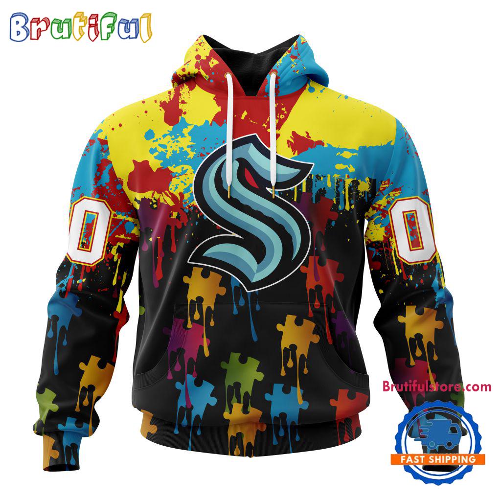 NHL Seattle Kraken Special Autism Awareness Custom Hoodie, Sweatshirt, TShirt