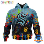 NHL Seattle Kraken Special Autism Awareness Personalization Hoodie, TShirt, Sweatshirt