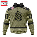 NHL Seattle Kraken Special Camo Military Appreciation Hoodie, T Shirt
