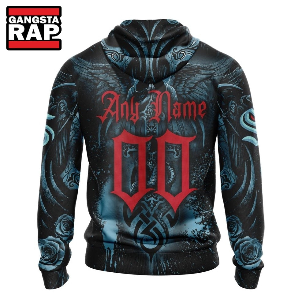 NHL Seattle Kraken Special Design Halloween With Skull Art Hoodie, T Shirt
