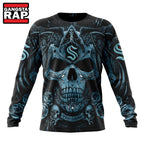 NHL Seattle Kraken Special Design Halloween With Skull Art Hoodie, T Shirt