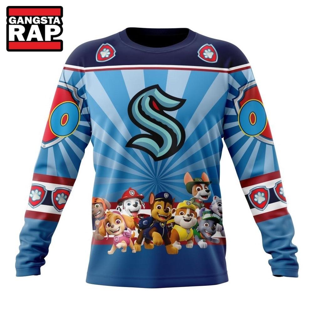 NHL Seattle Kraken Special Paw Patrol Kits Hoodie, T Shirt