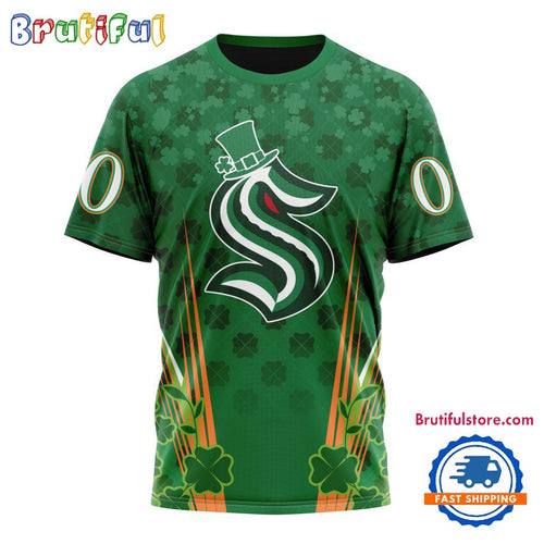 NHL Seattle Kraken Special St. Patrick’s Day All Over Print Shirts