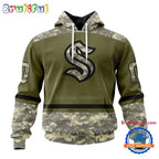 NHL Seattle Kraken Special Veterans Military Appreciation Hoodie, TShirt, Sweatshirt