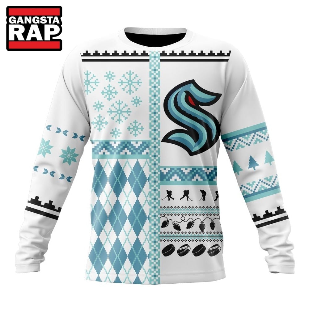 NHL Seattle Kraken Specialized Christmas Is Coming New Design Hoodie, T Shirt