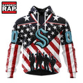 NHL Seattle Kraken Specialized Kits For Honor USS Military Hoodie, Hoodie T-Shirt