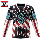 NHL Seattle Kraken Specialized Kits For Honor USS Military Hoodie, Hoodie T-Shirt