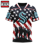 NHL Seattle Kraken Specialized Kits For Honor USS Military Hoodie, Hoodie T-Shirt