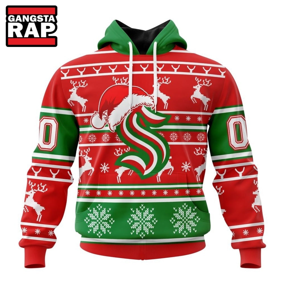 NHL Seattle Kraken Specialized Unisex Christmas Is Coming Hoodie, T Shirt