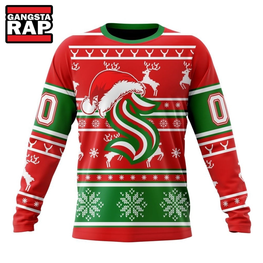 NHL Seattle Kraken Specialized Unisex Christmas Is Coming Hoodie, T Shirt