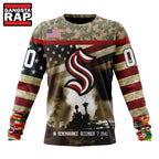 NHL Seattle Kraken Specialized Unisex Kits Remember Pearl Harbor Hoodie, T Shirt