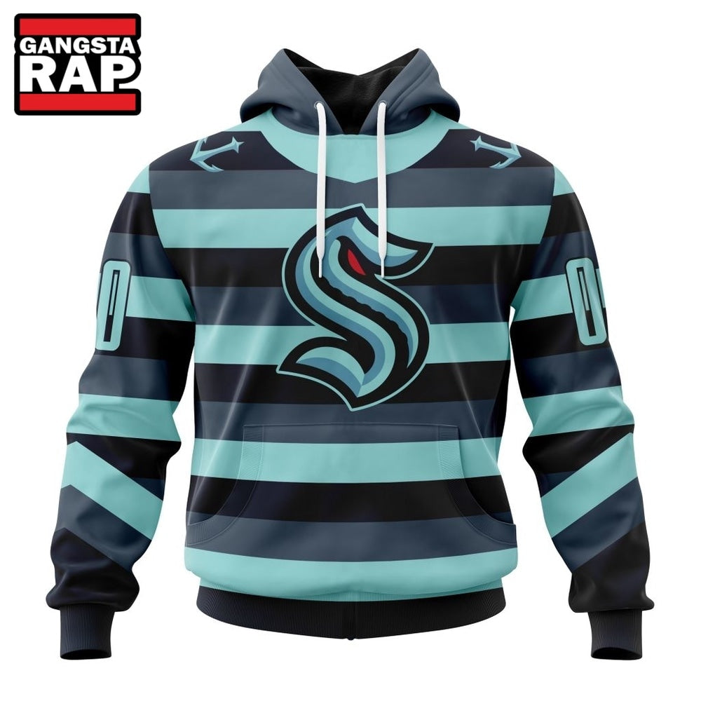 NHL Seattle Kraken Specialized Unisex Kits With Retro Concepts Hoodie, T Shirt