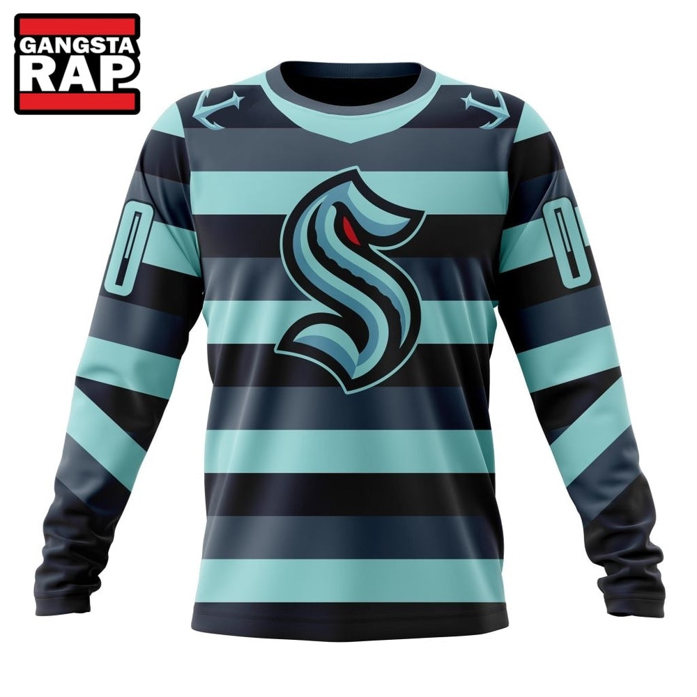 NHL Seattle Kraken Specialized Unisex Kits With Retro Concepts Hoodie, T Shirt