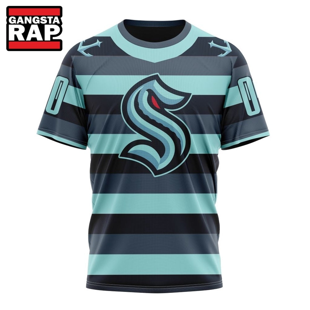 NHL Seattle Kraken Specialized Unisex Kits With Retro Concepts Hoodie, T Shirt