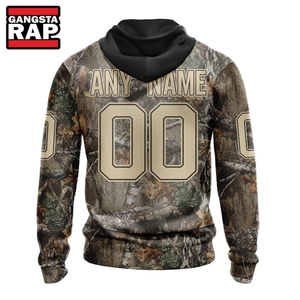NHL Seattle Kraken Specialized Unisex Vest Kits With Realtree Camo Hoodie, T Shirt