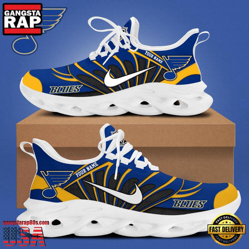 NHL Custom NameSt Louis Blues New Design 2025 Max Soul Shoes Running Sneakers