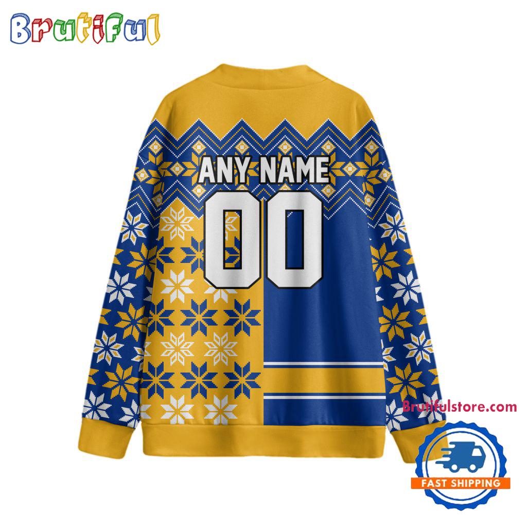 NHL St. Louis Blues Spcial Ugly Christmas Hockey Design Cardigan, Hockey Fans Cardigan Shirt