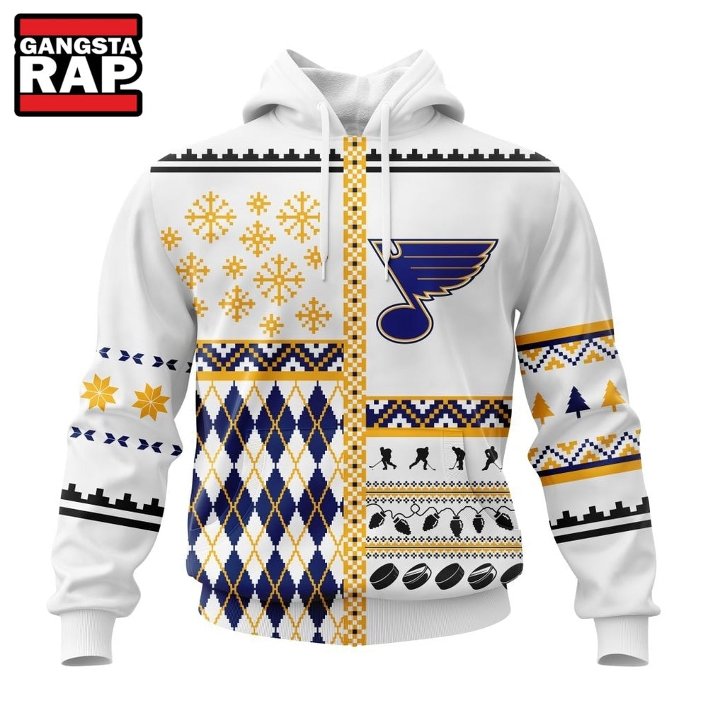 NHL St. Louis Blues Specialized Christmas Is Coming New Design Hoodie, T Shirt
