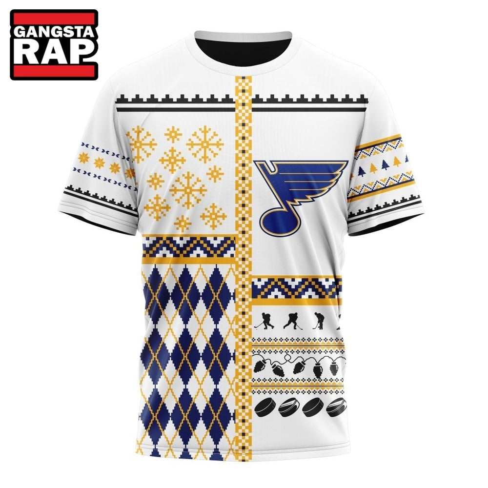 NHL St. Louis Blues Specialized Christmas Is Coming New Design Hoodie, T Shirt