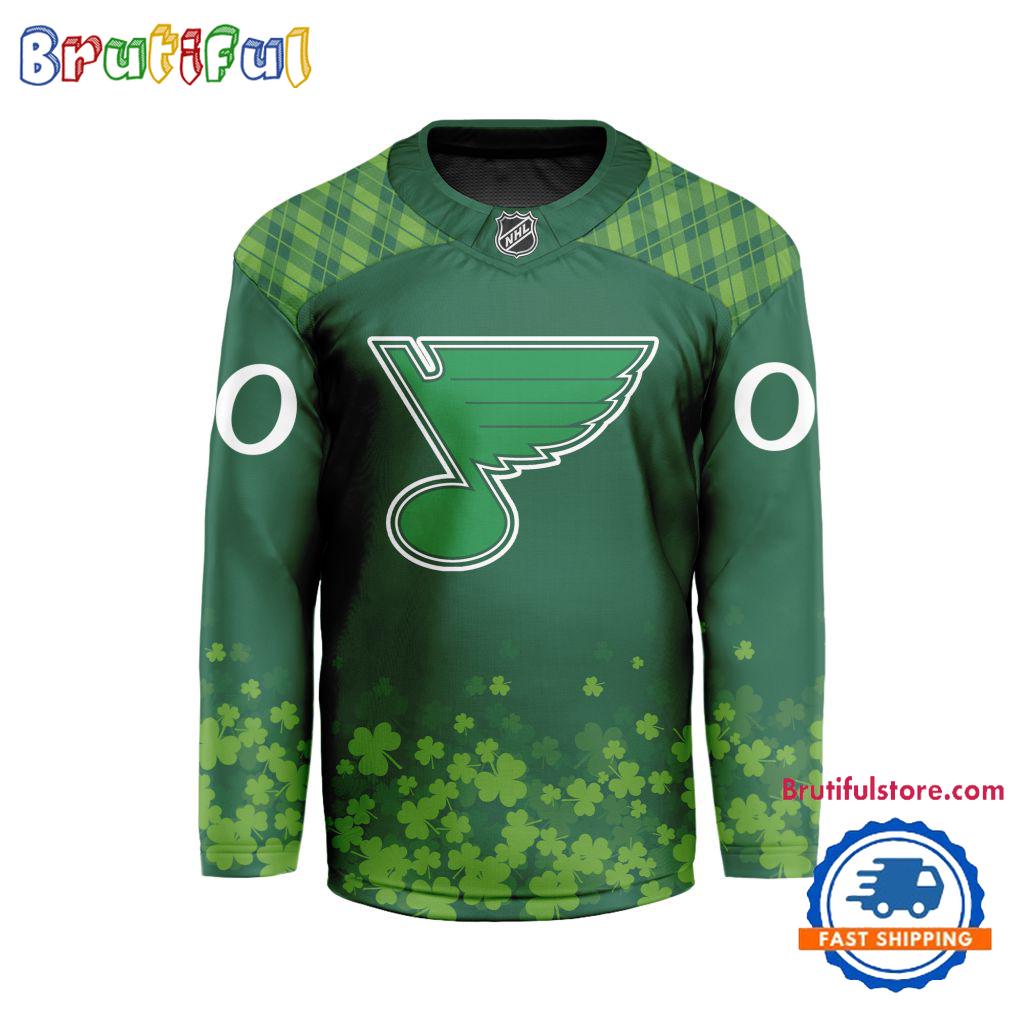 NHL St. Louis Blues St.Patrick’s Day New Design Hockey Jersey