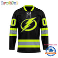 NHL Tampa Bay Lightning Honoring Firefighters Lace Hockey Jersey