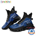 NHL Tampa Bay Lightning Personalized Name Hockey Team Design High Top Max Soul Shoes