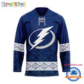 NHL Tampa Bay Lightning Personalized Native American Hockey Jersey