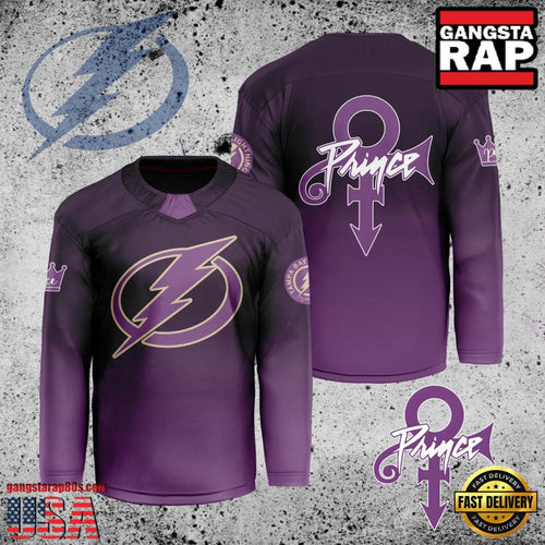 NHL Custom Name Number Tampa Bay Lightning Prince New Design Hockey Jersey