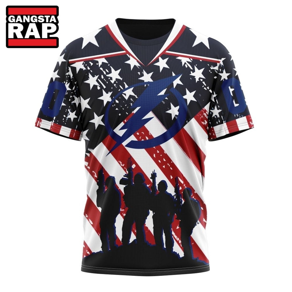 NHL Tampa Bay Lightning Specialized Kits For Honor USS Military Hoodie, Hoodie T-Shirt