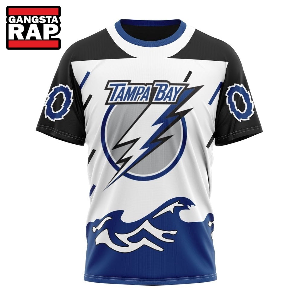 NHL Tampa Bay Lightning Specialized Unisex Kits With Retro Concepts Hoodie, T Shirt