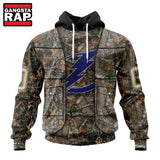 NHL Tampa Bay Lightning Specialized Unisex Vest Kits With Realtree Camo Hoodie, T Shirt