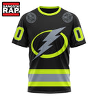 NHL Tampa Bay Lightning Specialized With FireFighter Uniforms Color Hoodie, T Shirt