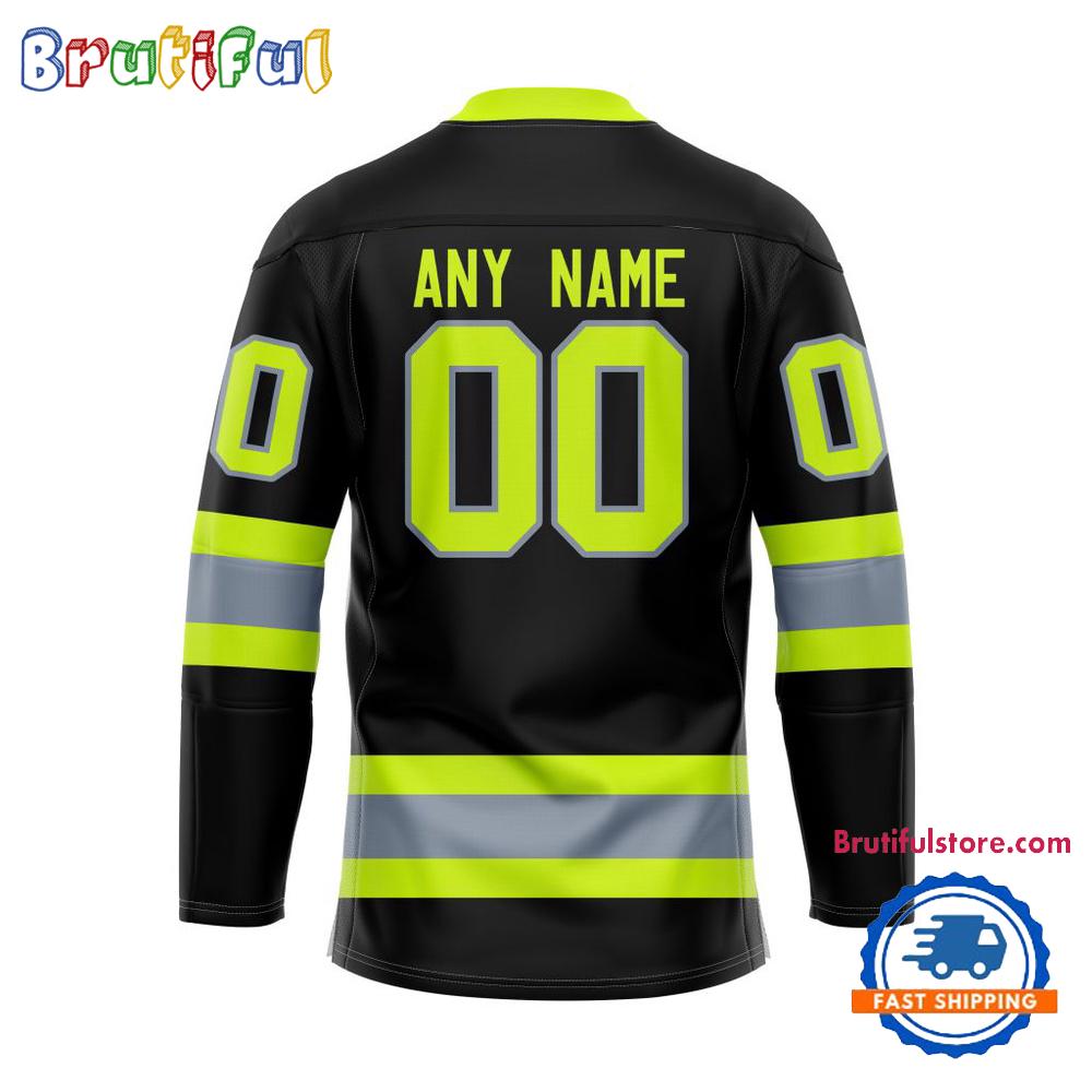 NHL Toronto Maple Leafs Honoring Firefighters Lace Hockey Jersey